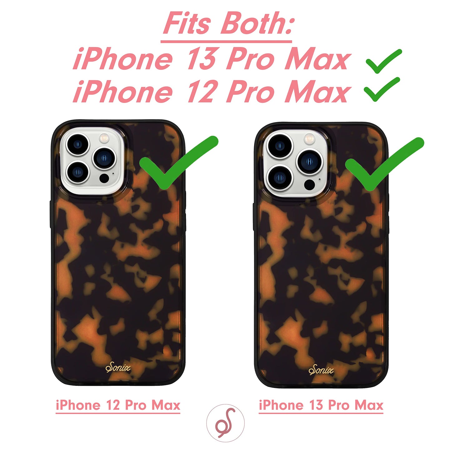 Sonix Phone Case for iPhone 13 Pro Max / 12 Pro Max | 10ft Drop Tested | Brown Tortoiseshell Design | Protective Case, Not Compatible with MagSafe