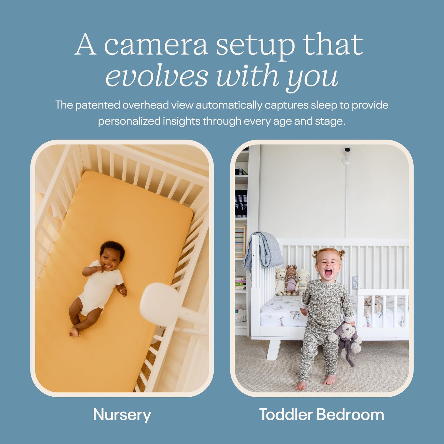 Nanit Pro Smart Baby Monitor - Camera & Floor Stand - 1080p Wi-Fi Video Camera, 2-Way Audio, See Your Baby from Anywhere, Sound/Motion/Cry