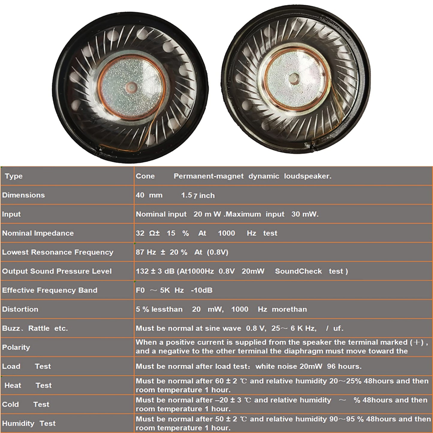 renensin 40mm Headphone Speaker Driver 32ohm for Bose QC45 QC2 QC15 QC25 QC35 QC3 AE2 OE2, Studio 2 Studio 3, Solo 2 Solo 3, Kraken 7. 1, Akg K55