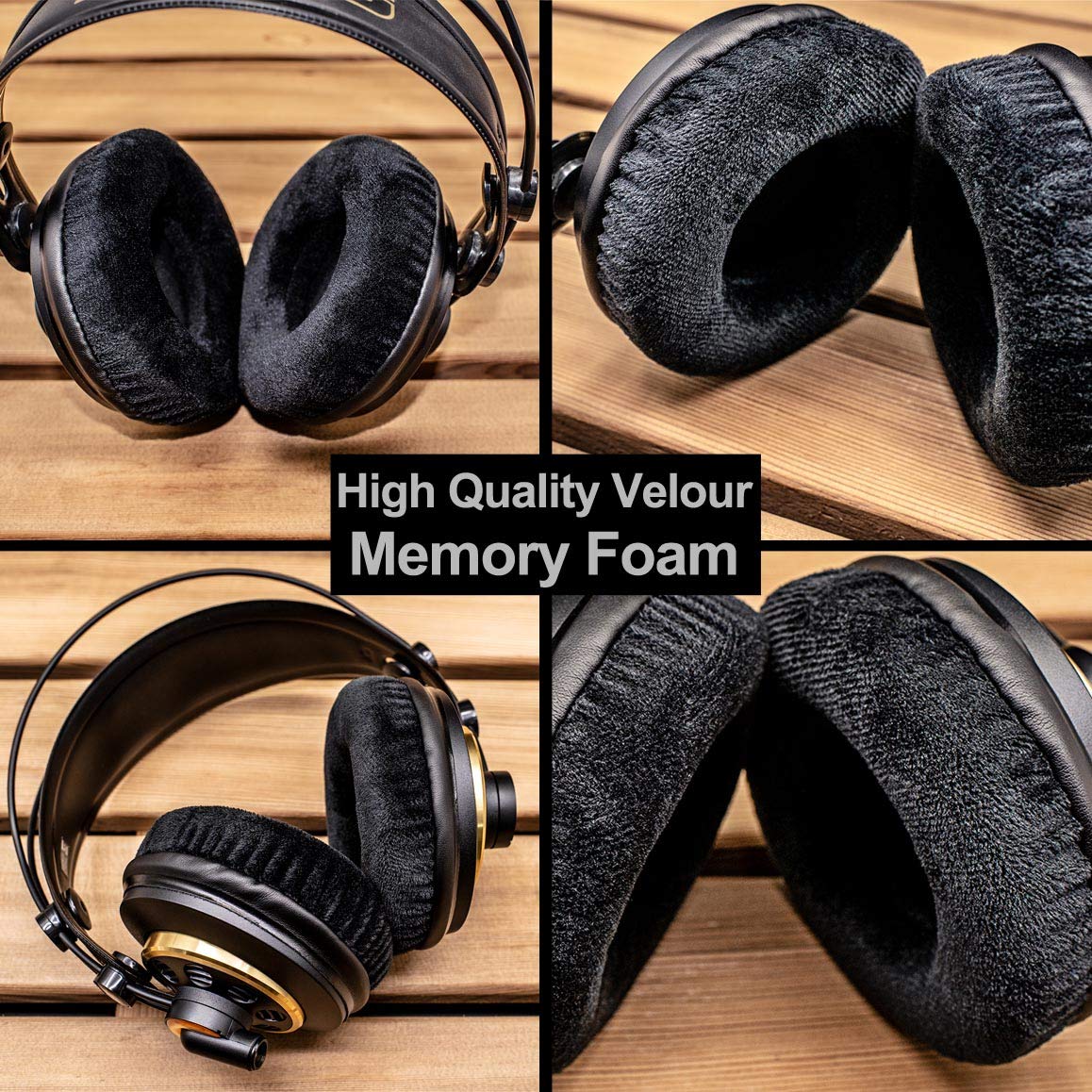 LTYIVABHTTW Replacement Ear Pads Compatible with HD668B, SR850s, HARX700 HARX900, K240, ATH-AD1000X, HD7, Fidelio X2 HR Headphone (Velvet Black)