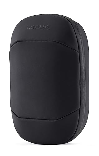 NOMATIC Premium Tech Organizer | Electronic Organizer (Black) | Water Resistant Travel Tech Case, Cord Case - Universal Cable Holder, Memory Cards