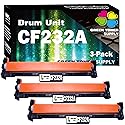 Green Toner Supply 32A Drum (3-Pack) Compatible with CF232A HP32A Drum Unit Only for Laser Pro MFP M118dw M148dw M148fdw M203d M203dn M203dw M227fdn