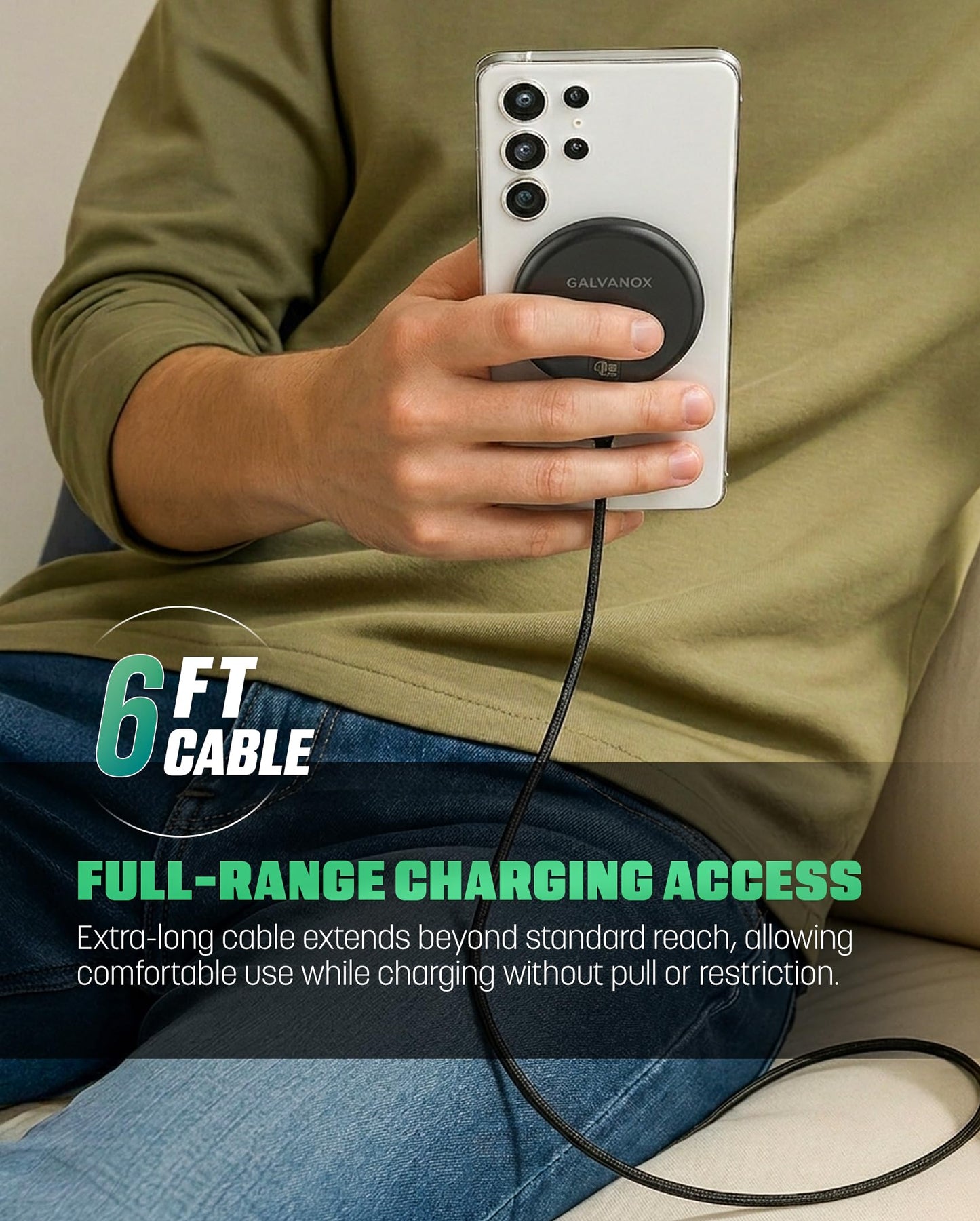 2-Pack Qi2.2 Certified 25W Magnetic Wireless Chargers for Samsung with Fast-Charging Wall Adapters for Galaxy S26 Ultra, zFold, S25, Android Phones