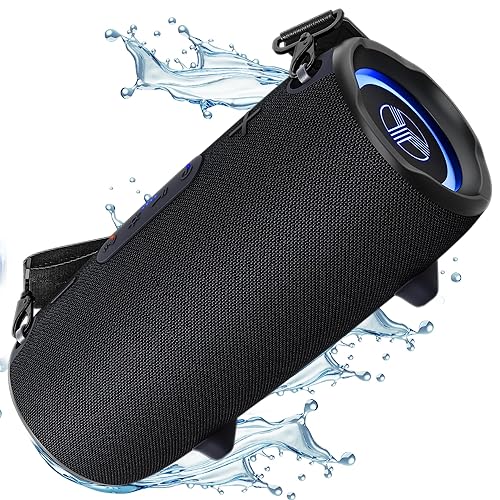 TREBLAB HD-Max - Big Loud Bluetooth Speaker-60W,20H Battery, Powerbank, TWS,IPX6 Waterproof|Loud Portable Speaker with Deep Bass|Wireless Outdoor