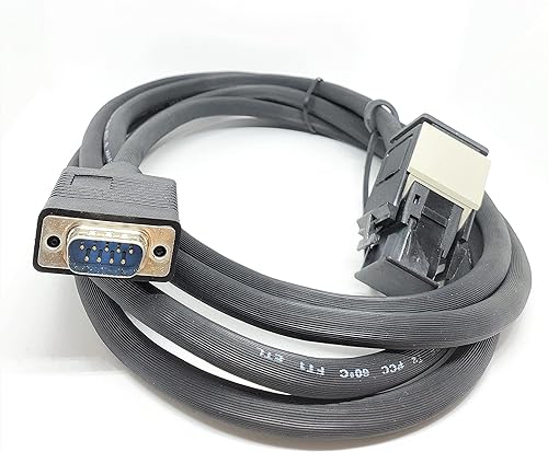 PC Accessories 8 ft. DB9 to Data Token Ring Adapter Cable, Male to Male, Black M-M
