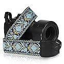Zwxejcb Camera Strap : Stylish Knit Embroidered & Comfort-Fit Elastic Classic Quick Release Neck Shoulder Straps, Adjustable Universal for Dslr Slr