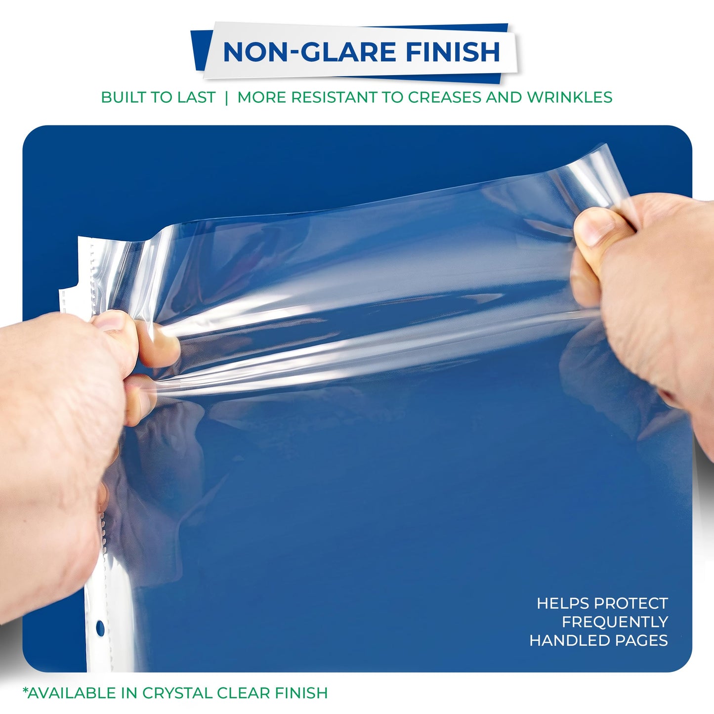 Samsill 500 Pack Heavy Duty Sheet Protectors, Non-Glare, 8.5x11 Inch Page Protectors for 3 Ring Binder, Letter Size Protectors, Reinforced Holes