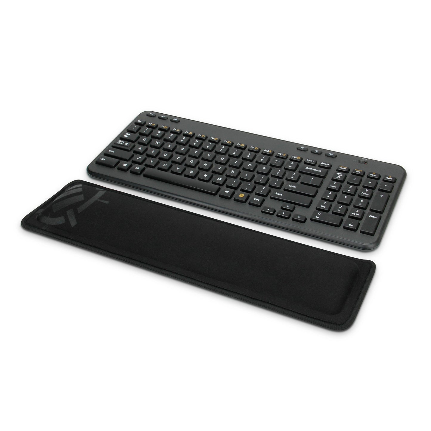 ENHANCE Compact Bluetooth Keyboard Wrist Rest Pad with Soft Memory Foam Support for Bluetooth Keyboards - Anti-Fray Stitching, Non-Slip Base, Gaming