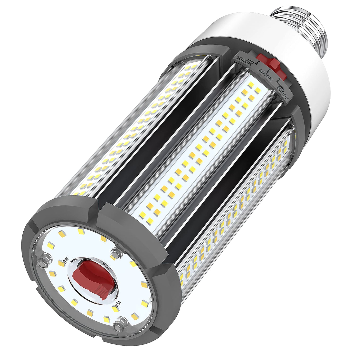 Satco S23140, Selectable LED Corncob Bulb, E26 Base, Replacement Bulb, 45W