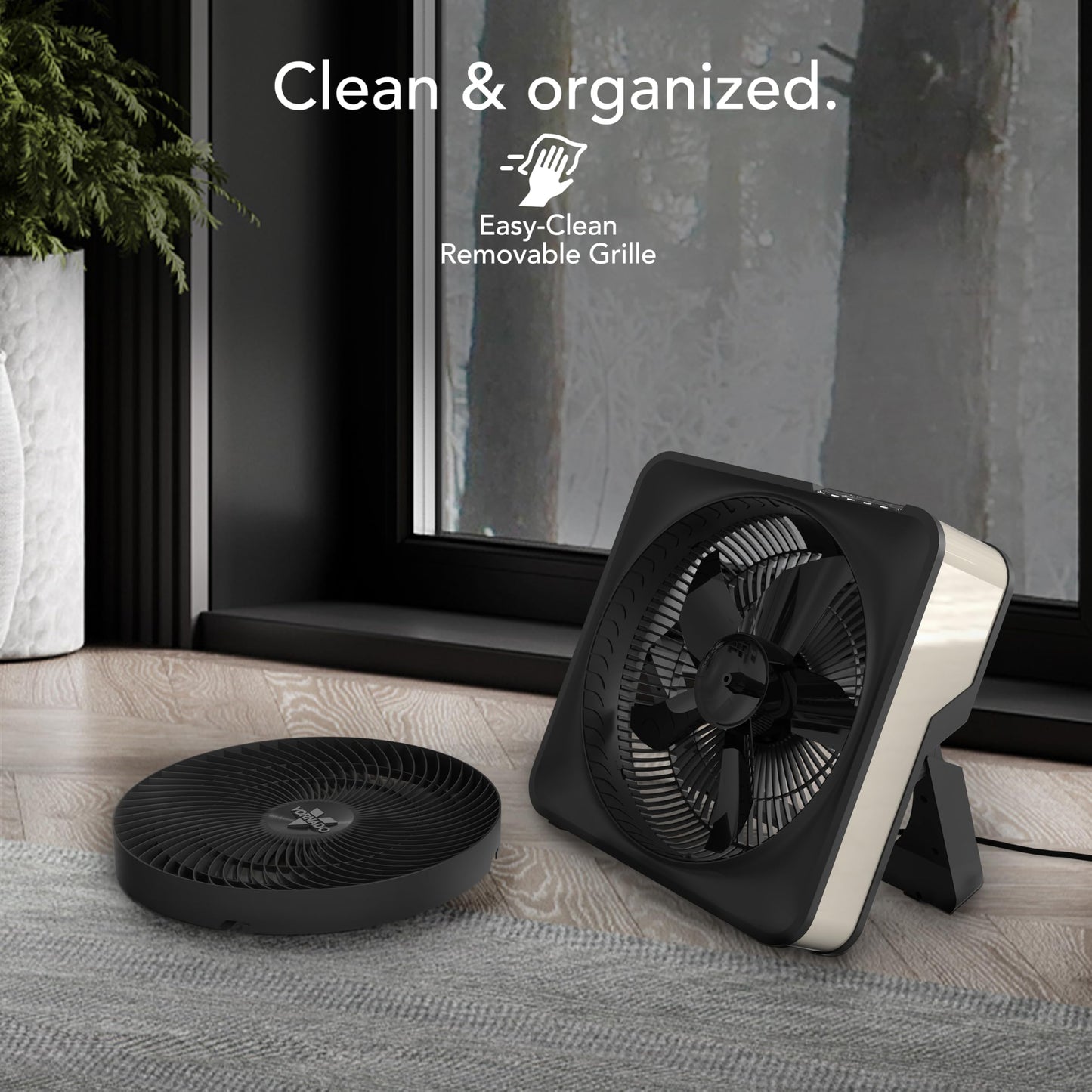 Vornado Model 80X High Velocity Box Fan, 20 Inch, Digital Display, Timer