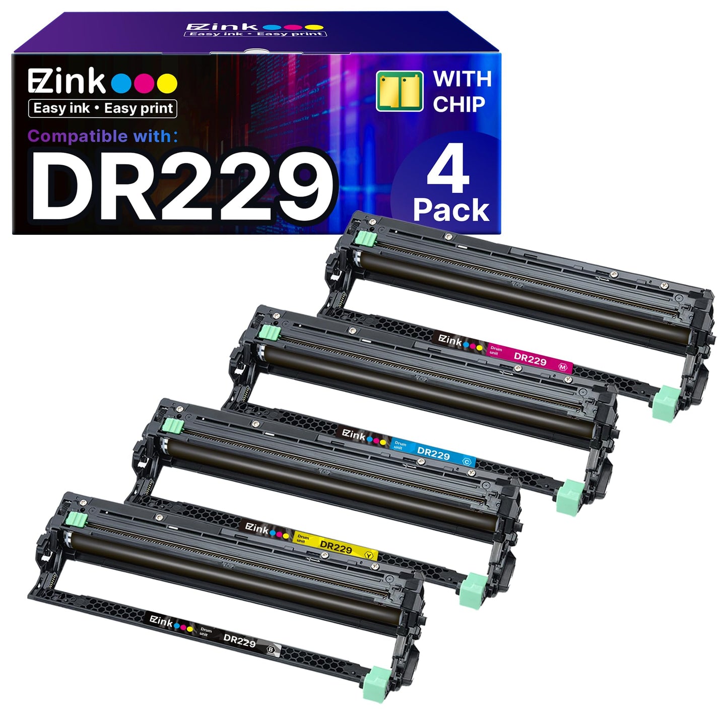 E-Z Ink Compatible with Brother DR229CL Drum Unit to Use with TN229 TN229xl