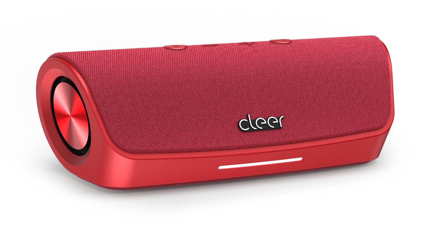 Cleer Scene Portable Bluetooth Speaker,IPX7 Waterproof,Powerful Sound and Deep Bass,Built-in Echo and Noise Canceling Microphone,12 Hours Battery,for