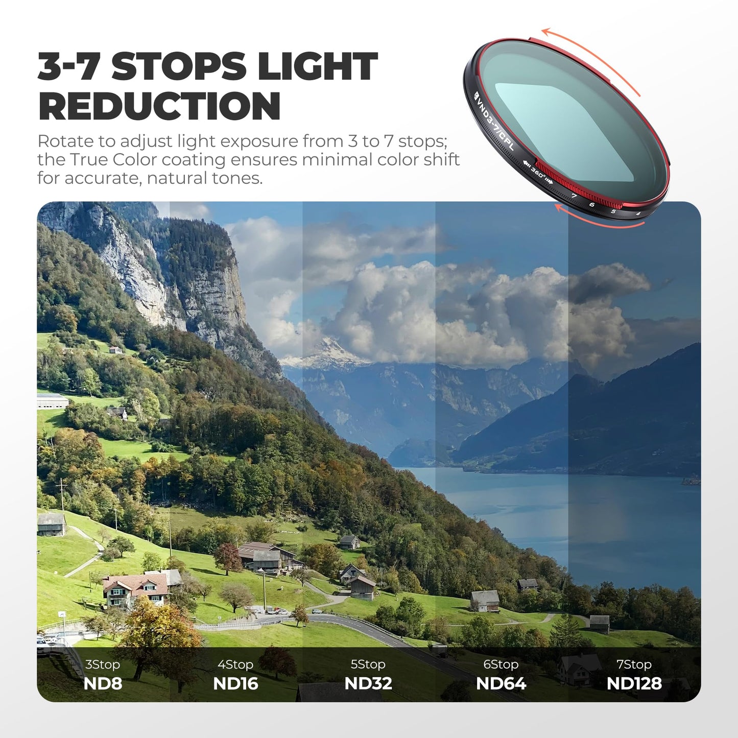 Freewell Sherpa VND/CPL 3-7 Stops Compatible only with Freewell Sherpa iPhone Series Cases & Genius Rig Cage