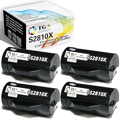 TG Imaging Compatible S2810DN Toner Cartridge Replacement for Dell S2810 Toner 2810DN S2810 S2810X H815DW 815DW S2810DN S2815 S2815DN Laser Printer