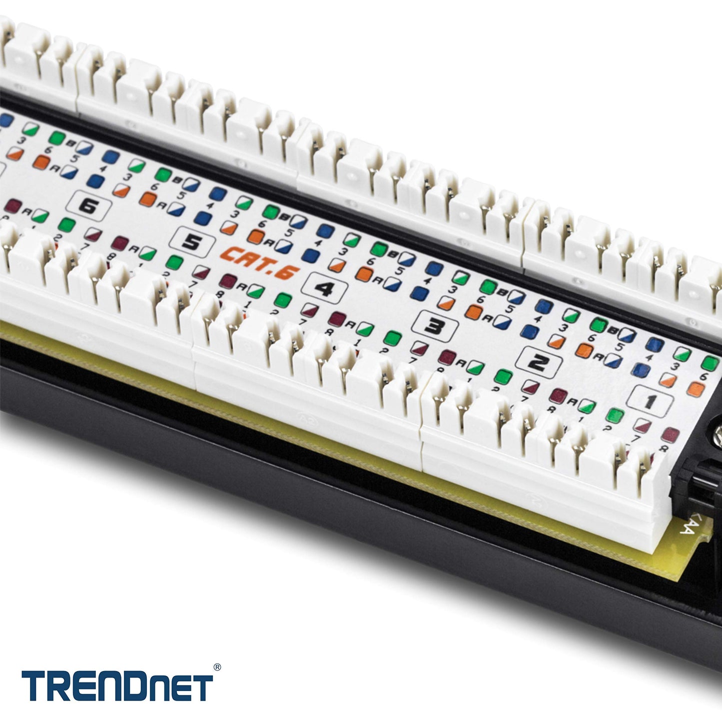TRENDnet 16-Port Cat6 Unshielded Patch Panel,Rackmount, 1U 19", Cat3,Cat4,Cat5,Cat5e,Cat6 Compatible, 250Mhz Connection, Ideal for Copper Gigabit