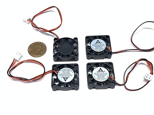 4 Pieces 5v Fan mini 25mm x 7mm 2pin 2507 dc mini micro brushless cooling A30