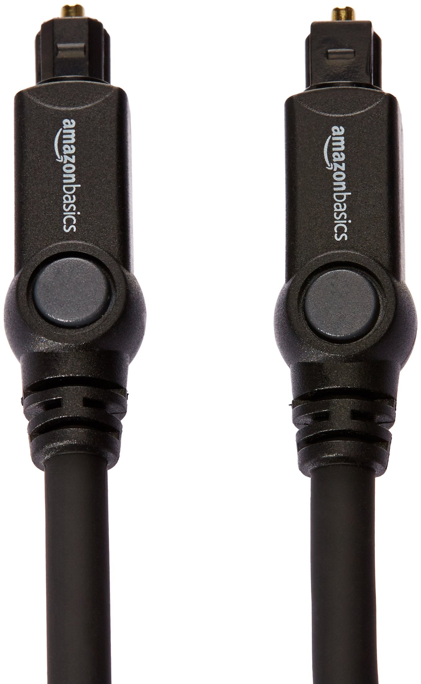Amazon Basics Toslink Digital Optical Audio Fiber Optic Cable, CL3 Rated, Multi-Channel, for Sound Bar, Audio System, Home Theatre, Gold-Plated