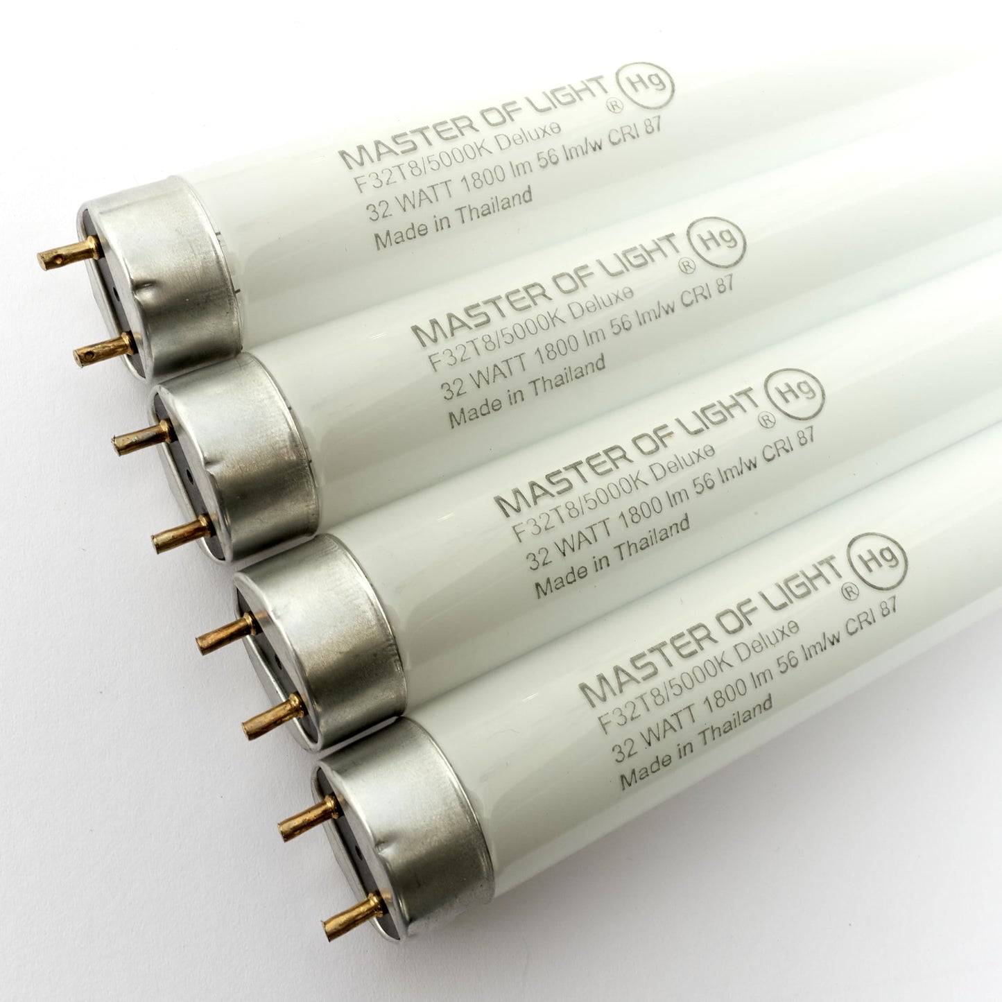 Master Of Light F32T8/850 48" 32W Fluorescent Tube 5000K Daylight T8 4-Pack