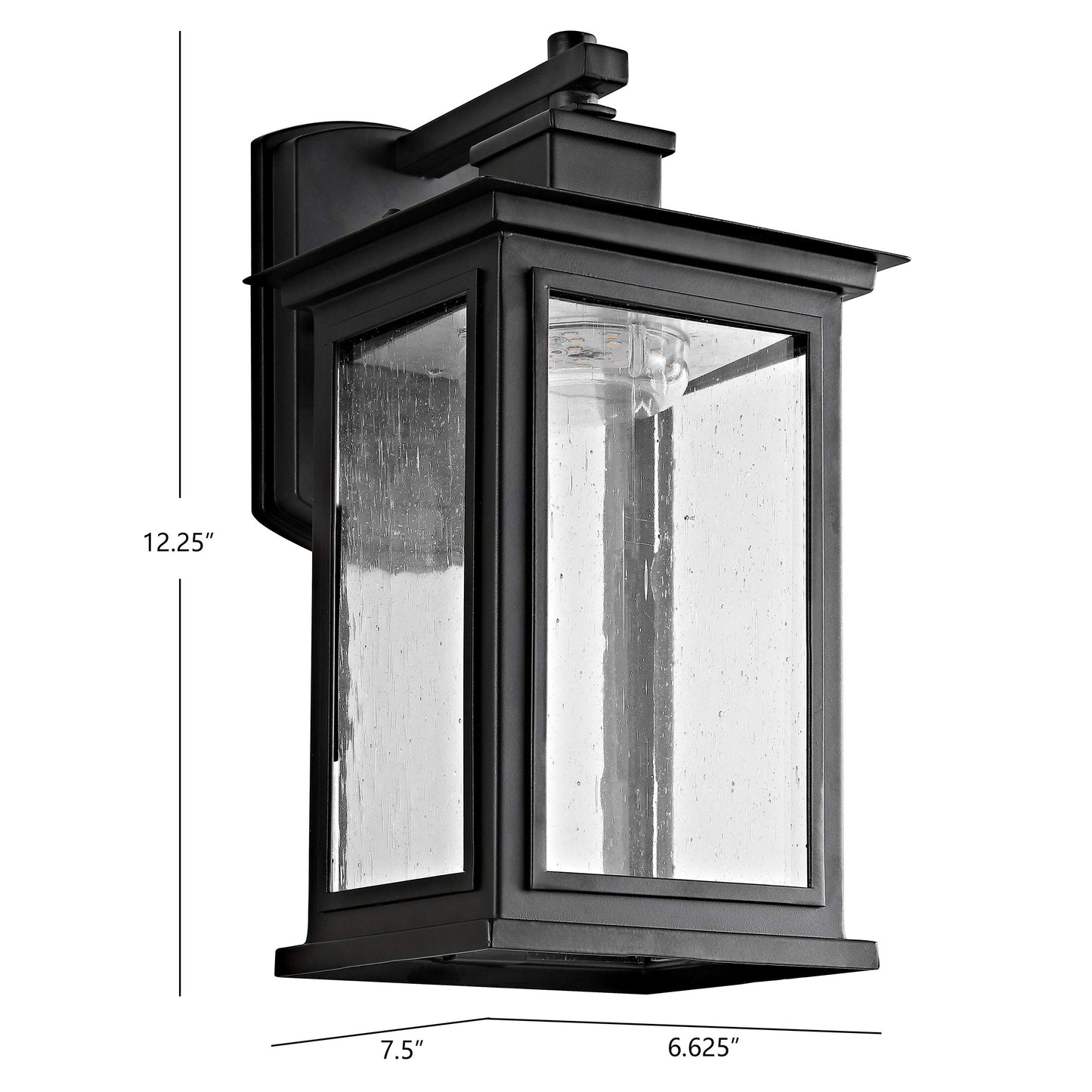SAFAVIEH PLT4003A Lighting Taylen Rectangle Wall (LED Bulb Included) Outdoor Lantern, Orb