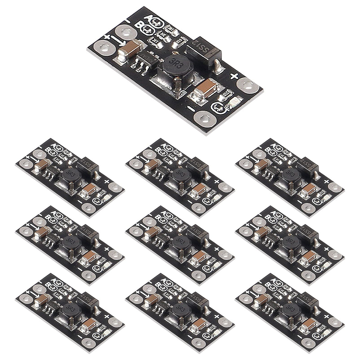 AITRIP 10PCS 1.5A Multi-Function Mini Boost Module Step Up Board 3.7V to 5V 8V 9V 12V Step Up Board with LED Indicato for DIY Electronic Voltage…