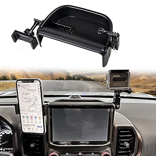 BESTAOO Dash Phone Holder Mount for Ford Bronco Sport 2021 2022 2023 2024 Accessories, Dashboard Center Console Dash Storage Tray Cell Phone Holder