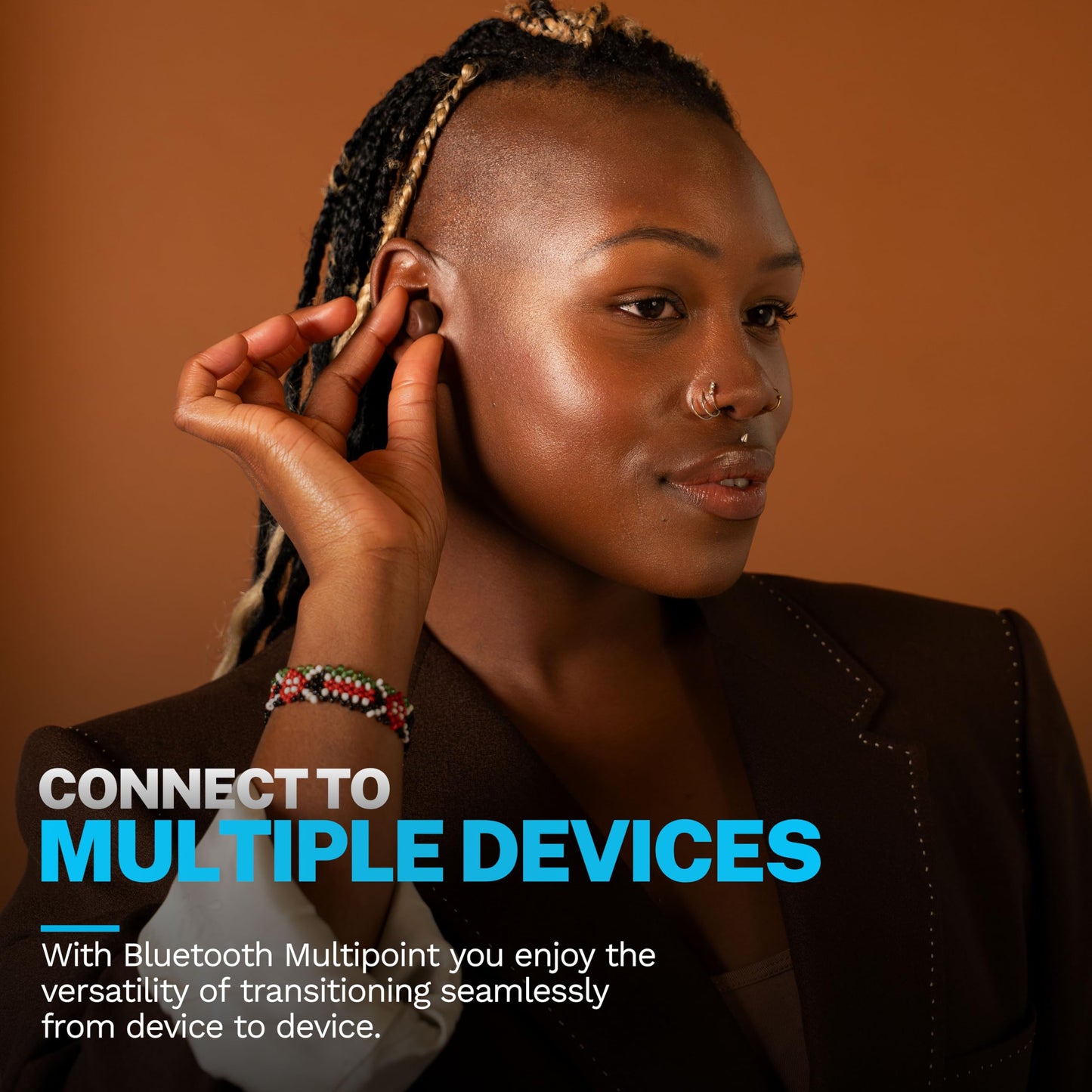 JLab JBuds Mini Tones, True Wireless Earbuds, Bluetooth Multipoint, IP55 Sweat Resistant, Be Aware Audio, Crystal Clear Calls, Tones