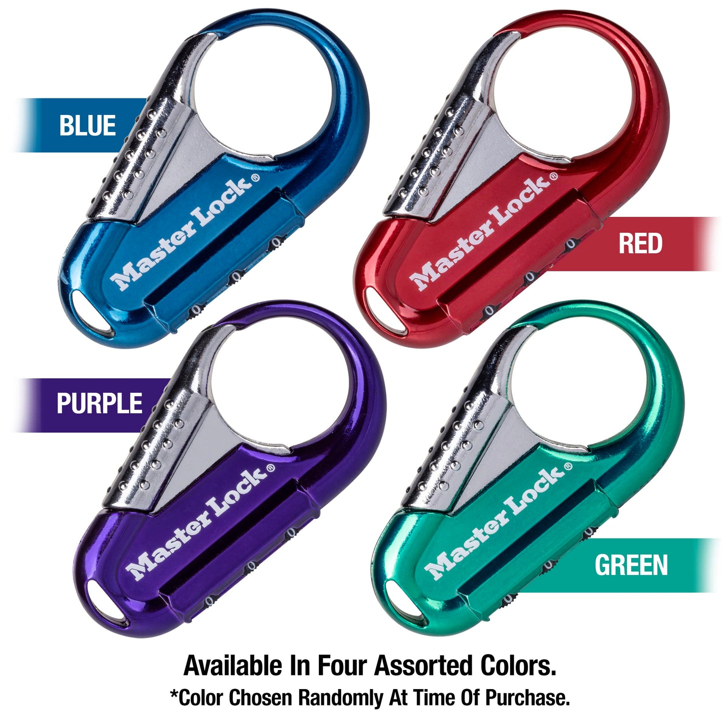 Master Lock 1548DCM Backpack Lock, Set Your Own Combination Lock, Colors May Vary