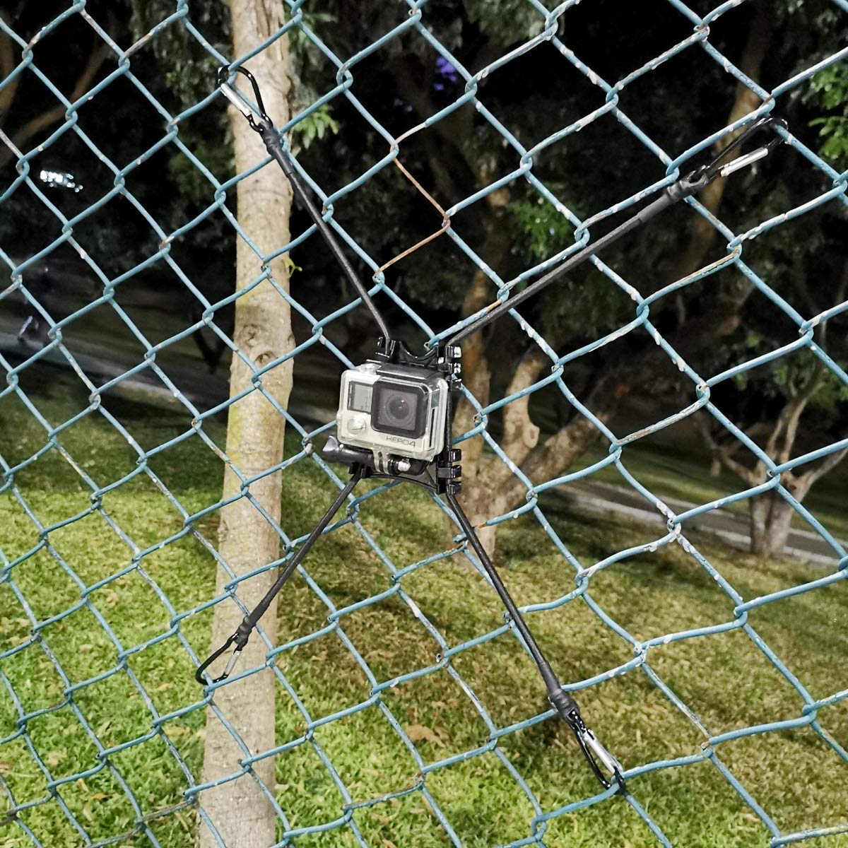 Meinuoke - Cell Phone Fence Mount - Camera Backstop Chain Link Mount for Gopro Action Camera Small Digital Camera and Smartphones - Your Baseball
