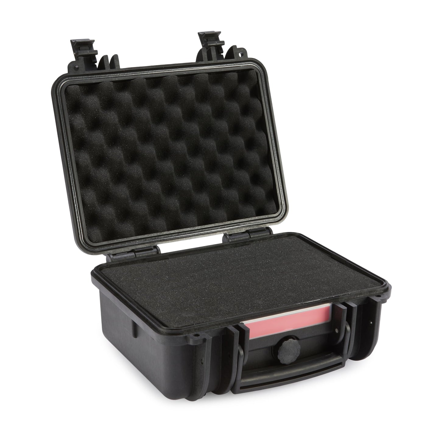 Amazon Basics Hard Camera Case, Small, Black, Solid, 12"L x 11"W x 6"H