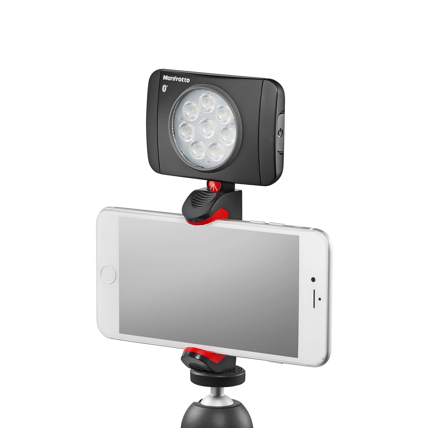 Manfrotto Universal Smartphone Clamp, Pro Version (MCPIXI), for Mini Camera Tripod, Table Tripod,Compact Tripod, Vlogging, Black