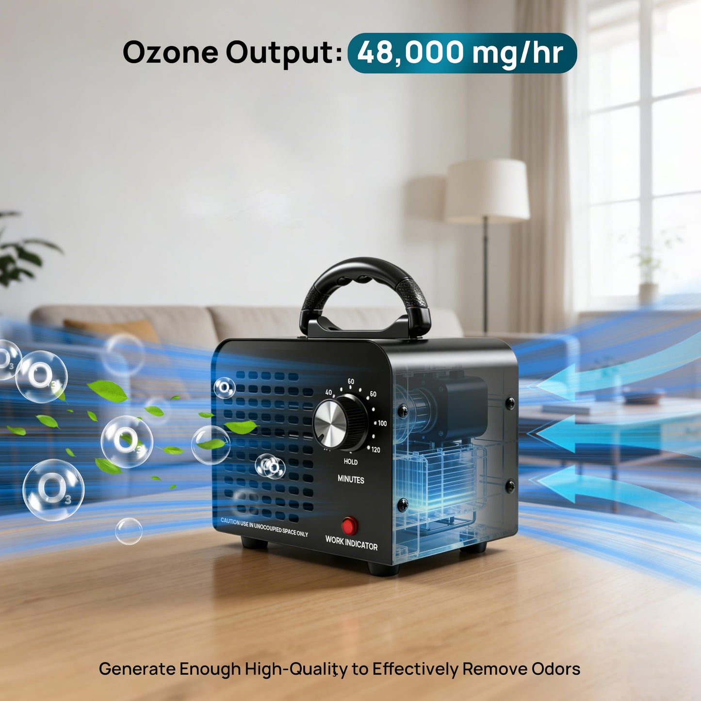 Peachy Solutions Ozone Generator 48,000 mg/h,