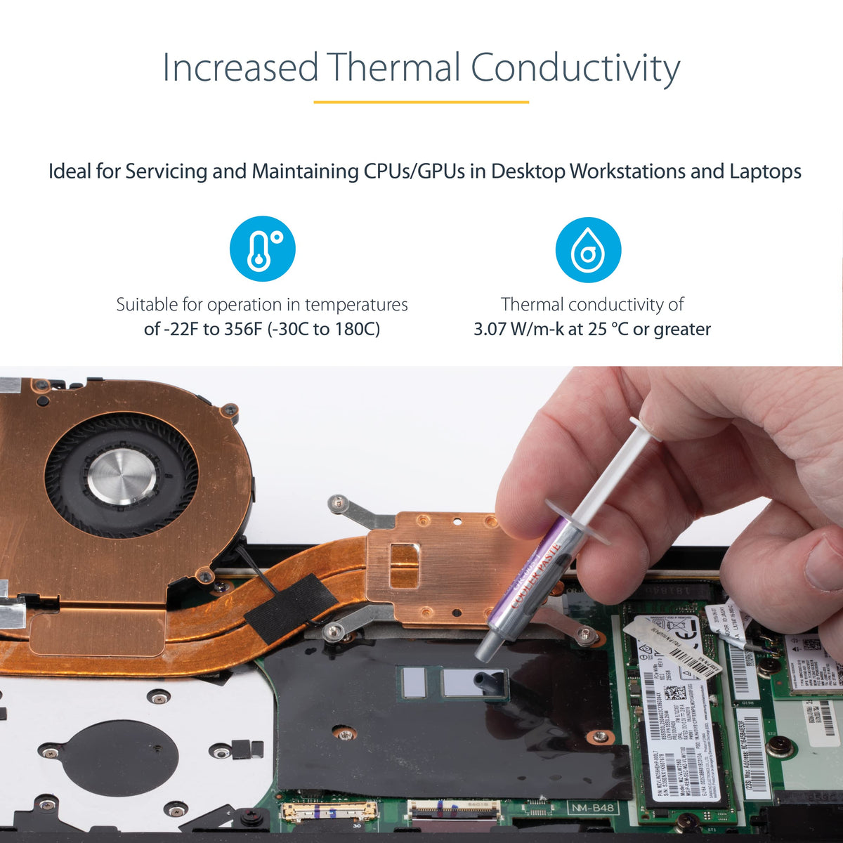StarTech Thermal Paste, Metal Oxide Compound (SILVGREASE1)