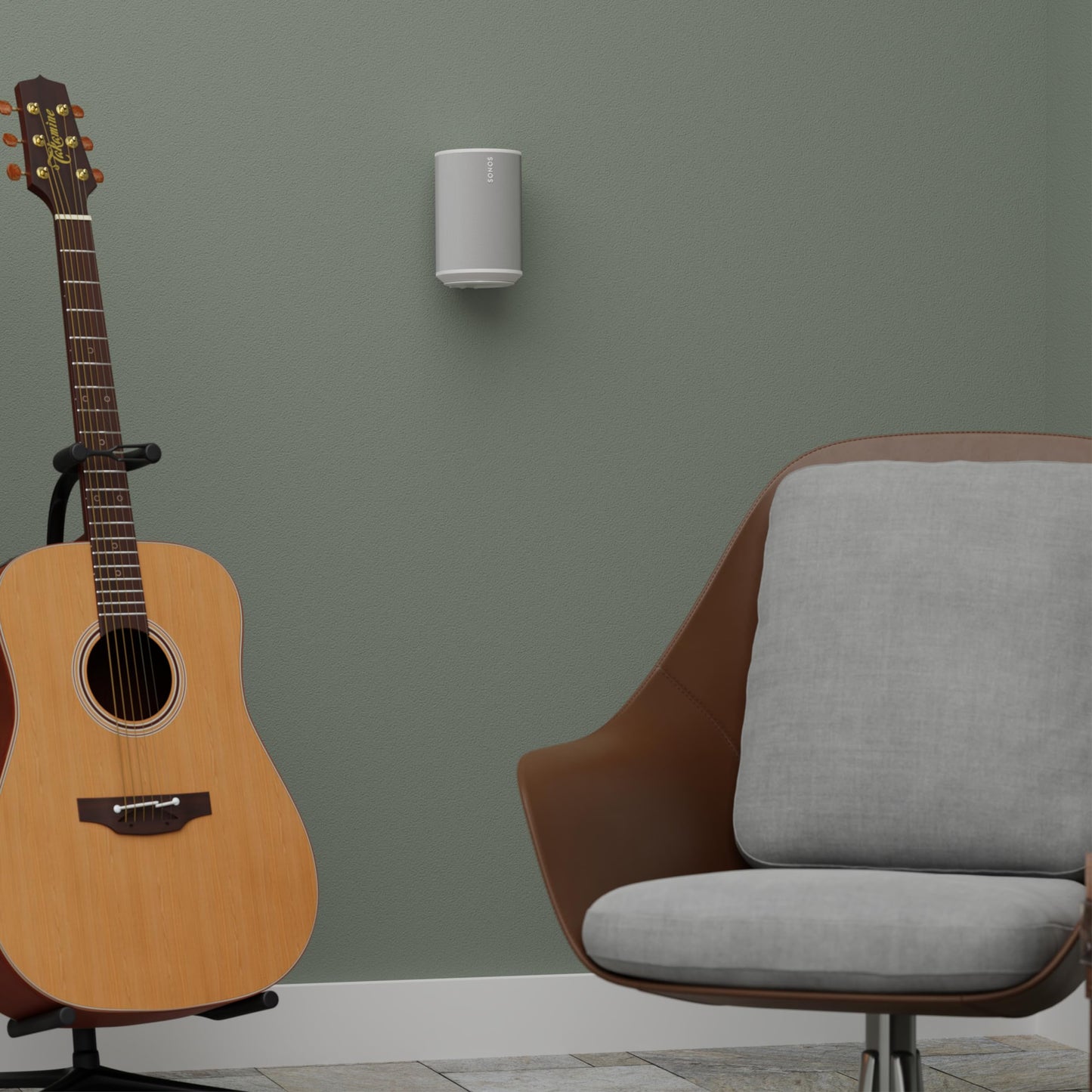 Sanus Fixed Speaker Wall Mount for Sonos Era 100™ (White Pair)