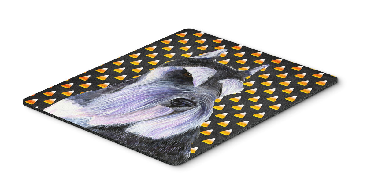 Caroline's Treasures SS4270MP Schnauzer Candy Corn Halloween Portrait Mouse Pad, Hot Pad or Trivet for Home Office Gaming Working Computers Laptop