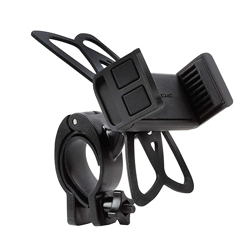 Scosche HDM3SM-RP Handlebar Bike Phone Mount with Universal Phone Holder, Elastic Safety Bands, and Adjustable Clamp for Mobile Phone Device