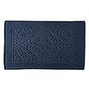 DII Decorative, Jacquard Bath Rug, 20x31, Navy