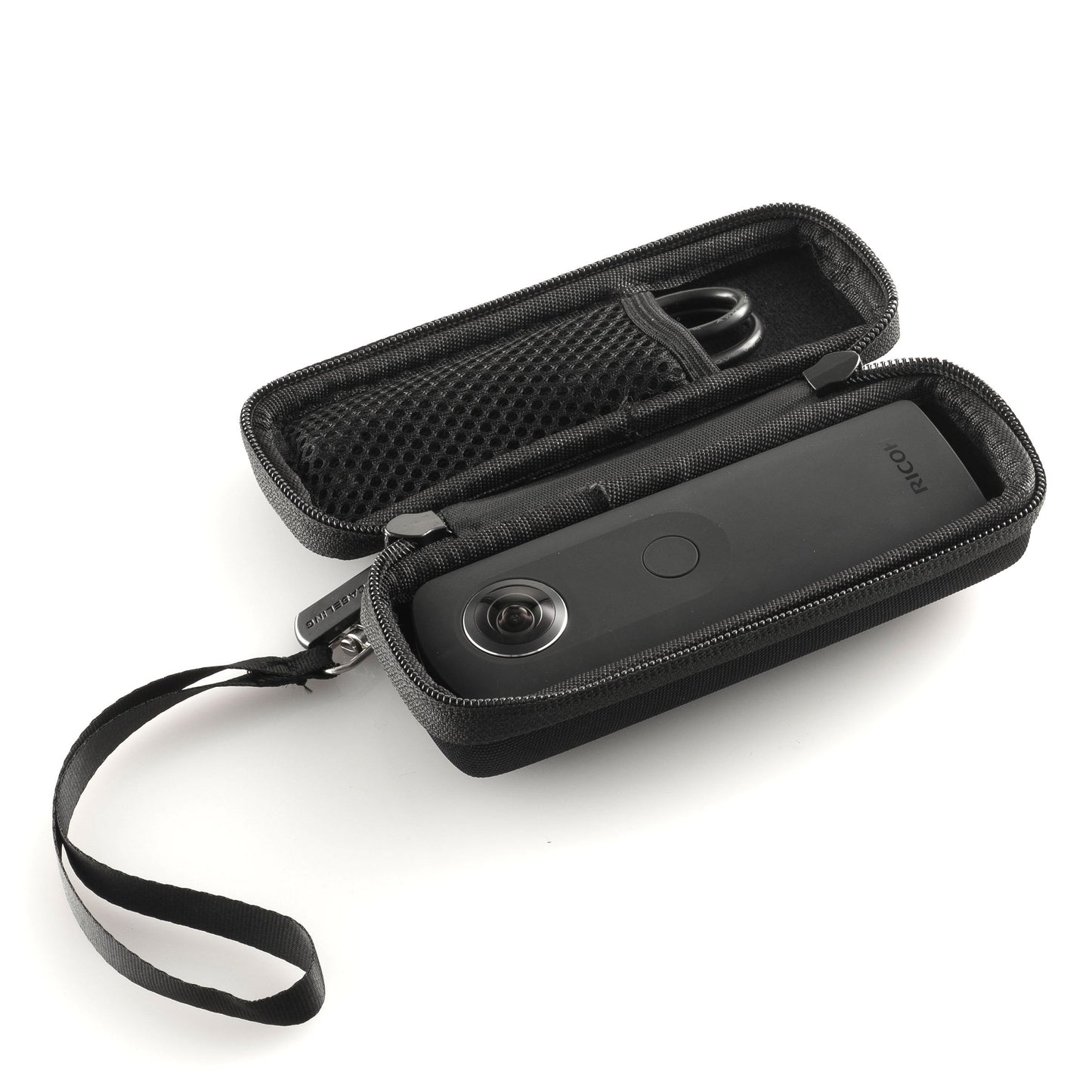 caseling Hard CASE fits Ricoh Theta (all models) Digital Camera. With mesh pocket