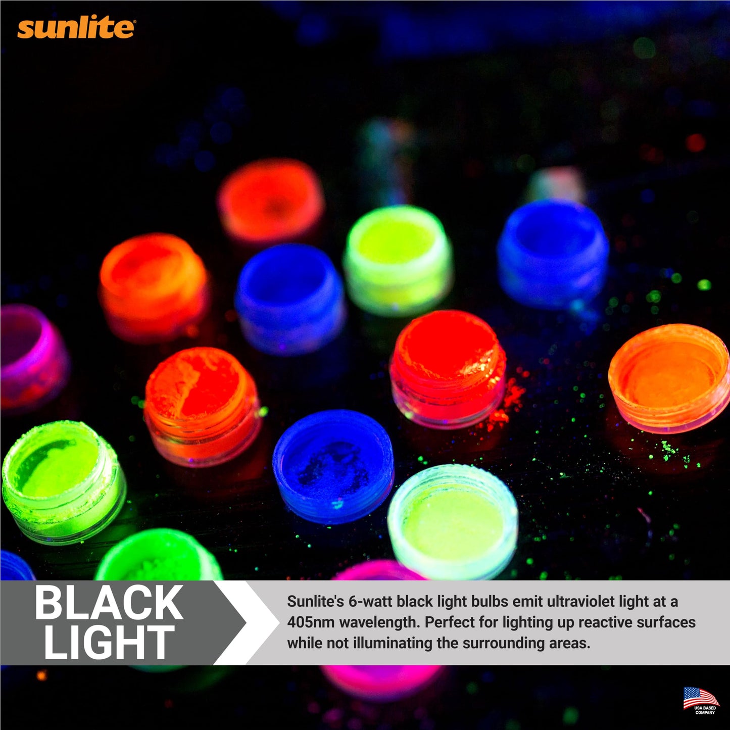 Sunlite F6T5/BL 6-Watt T5 Linear Fluorescent Light Bulb Mini Bi Pin Base, Black Light, 10-Pack