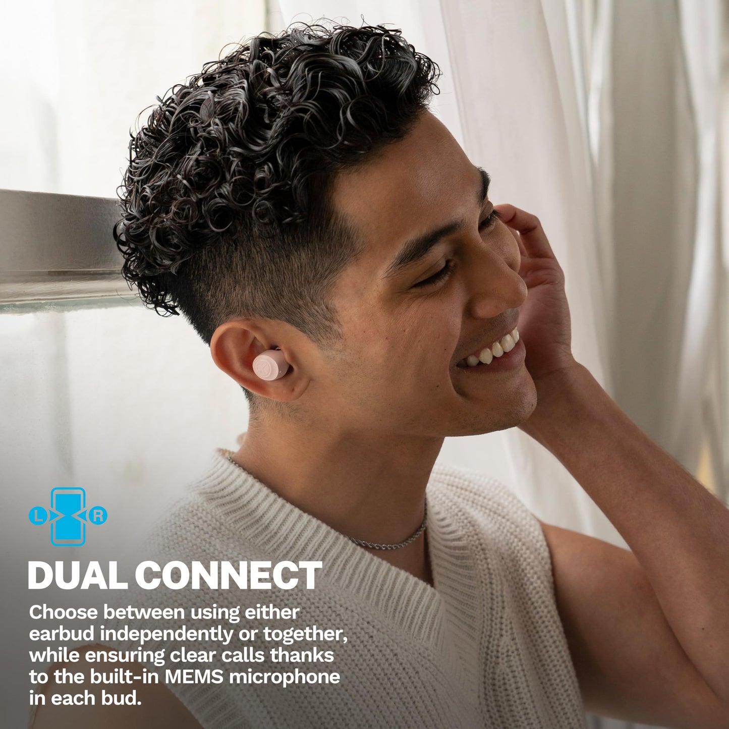 JLab Go Air Pop+ Tones True Wireless Earbuds, in Ear Headphones, Bluetooth Earphones, 35H Playtime Ear Buds, Bluetooth Earbuds with Microphone, USB-C