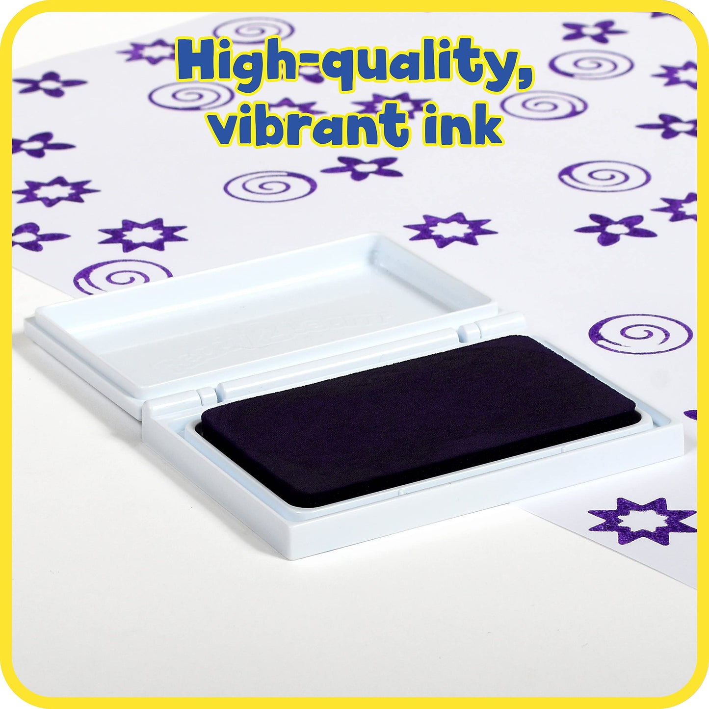 READY 2 LEARN Scented Stamp Pad | Grape | Purple | Non-Toxic | Fade Resistant | Fun Art Supplies for Kids