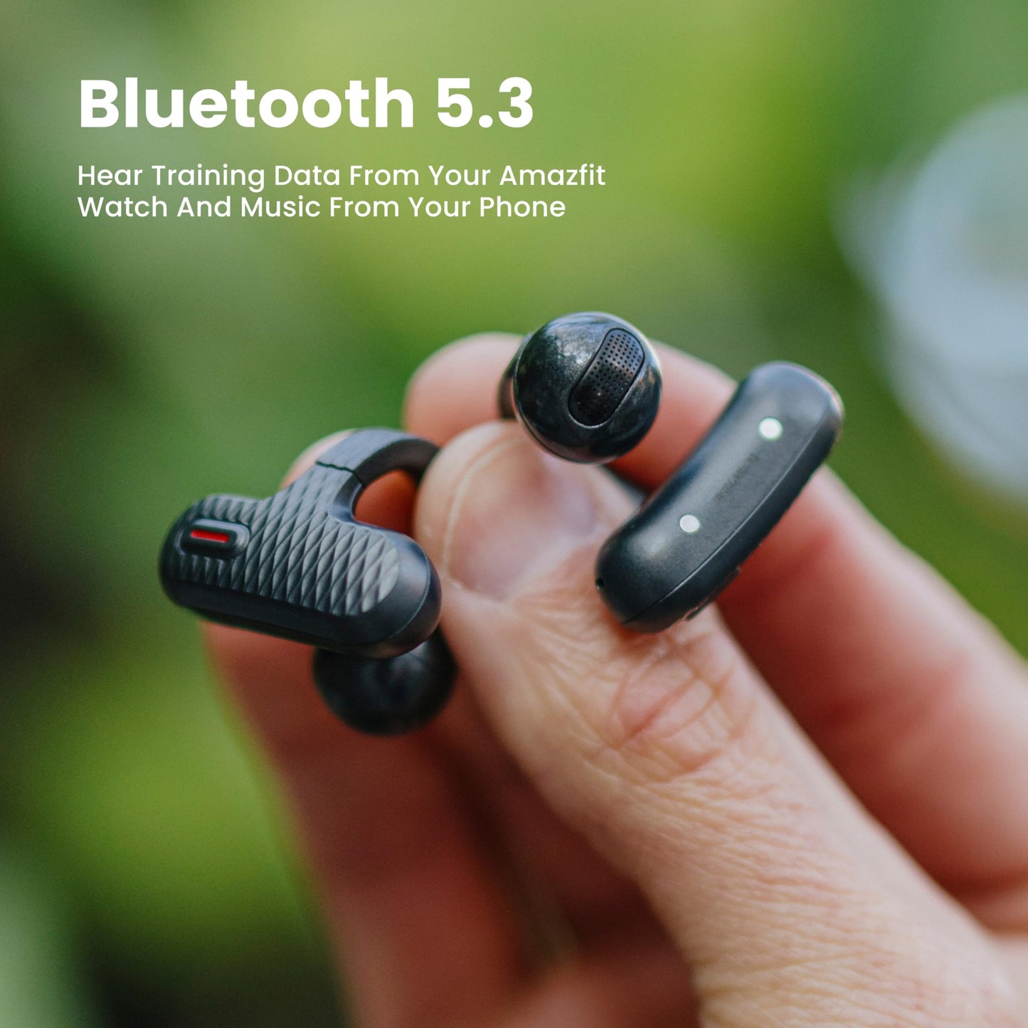 Amazfit Up Bluetooth Headphones, Open Ear Wireless Earbuds with Easy Touch, IPX4 Water Resistant & Sweatproof, AI Noise Reduction, Earphones…