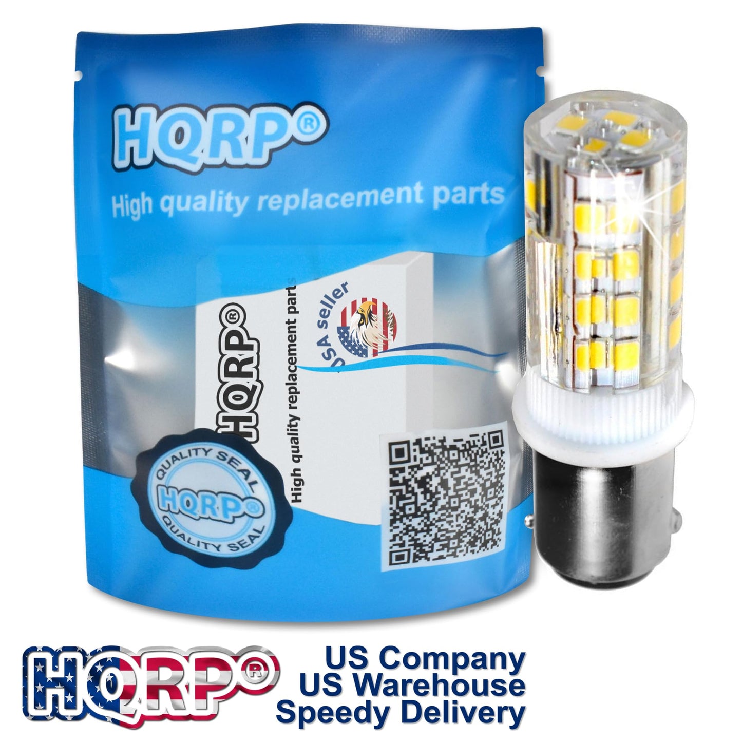 HQRP 2-Pack Sewing Machine LED Light Bulb for Kenmore (Sears) 385.11101 385.12102 385.12514 385.12714 385.15510; Kenmore 117.959 158.104 158.141