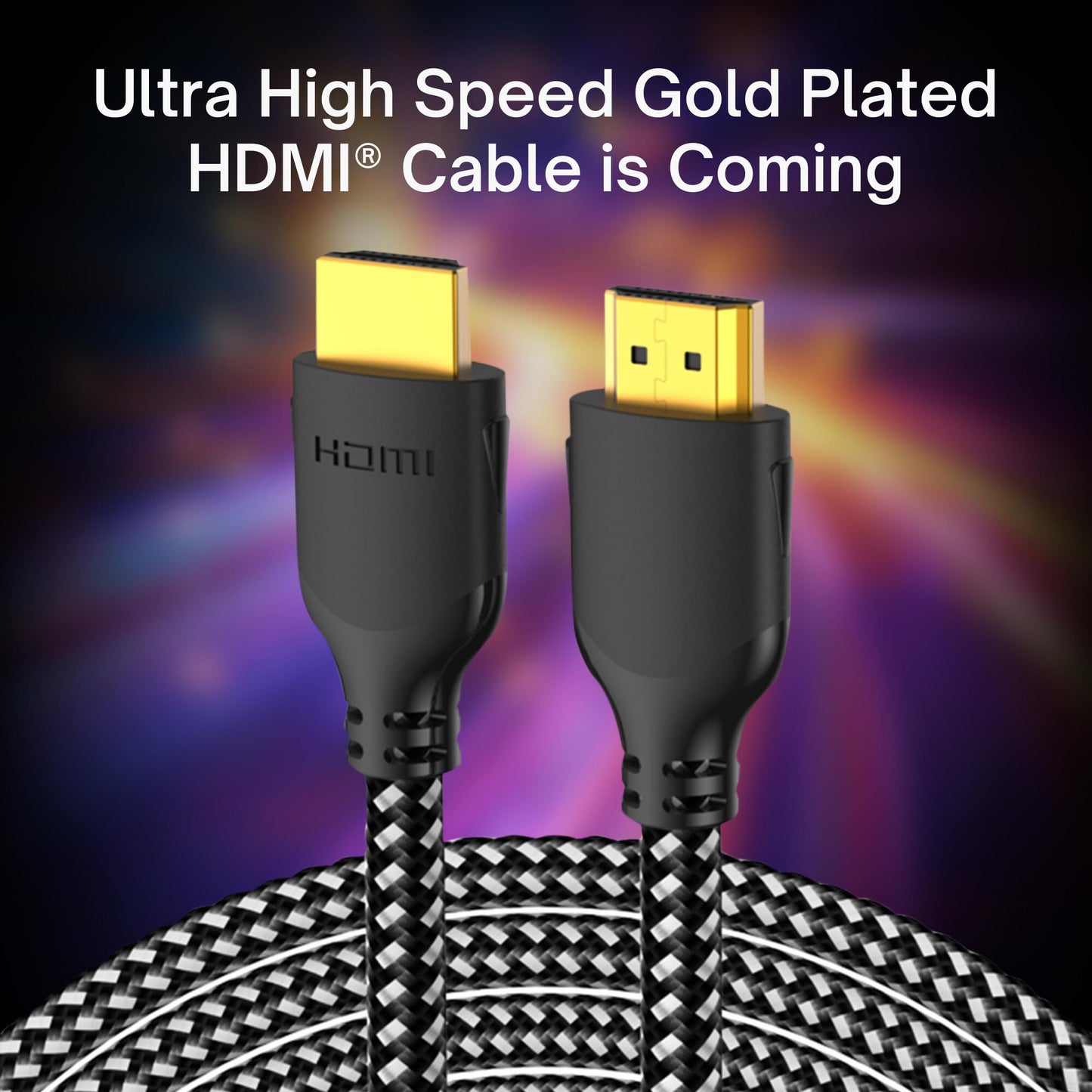 Mindful Design 4K HDMI Cable 10 ft | High Speed HDMI Cables, Braided Nylon & Gold Connectors, 4K @ 60Hz, Ultra HD, 2K, 1080P, ARC & CL3 Rated |