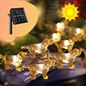 enlaceray Solar String Lights Labrador Outdoor Waterproof Decorative Light Dog Fairy Solar Light for Outside Garden Décor Balcony Patio Thanksgiving
