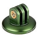 Fotodiox GoTough Green Tripod Adapter Version 2 - Metal 1/4”-20 Tripod Adapter Compatible with GoPro HERO3, HERO3+, HERO4, HERO5, HERO6, HERO7 2-Prong