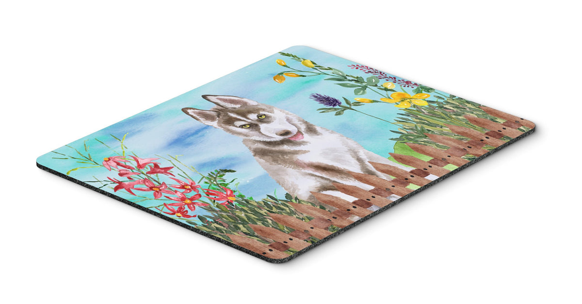Caroline's Treasures CK1258MP Siberian Husky Grey Spring Mouse Pad, Hot Pad or Trivet for Home Office Gaming Working Computers Laptop Mouse