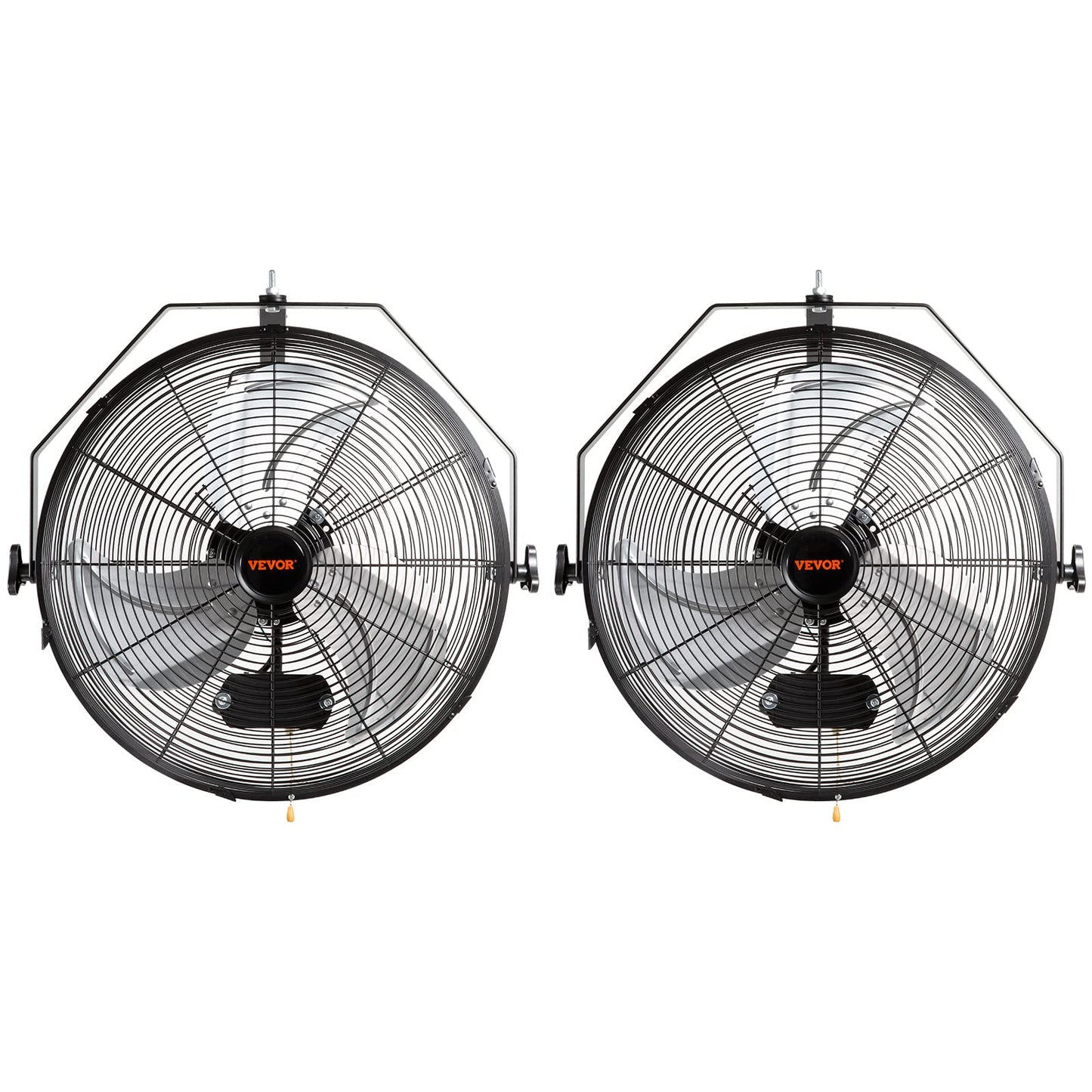 VEVOR 18 Inch Wall Mount Fan, 3-Speed IP44 Waterproof Industrial Fan, Max. 4150 CFM for Outdoor, Commercial, Residential, Greenhouse, Workshop, ETL