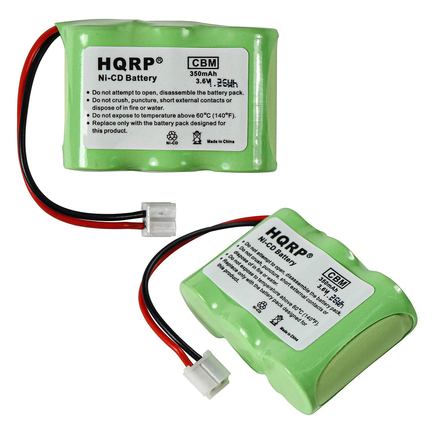 HQRP Phone Battery 2-Pack Compatible with AT&T Lucent Model 2422 SKU 23402 4051 SKU 59768 Part Number 89-0047-00-00 8900470000 Replacement