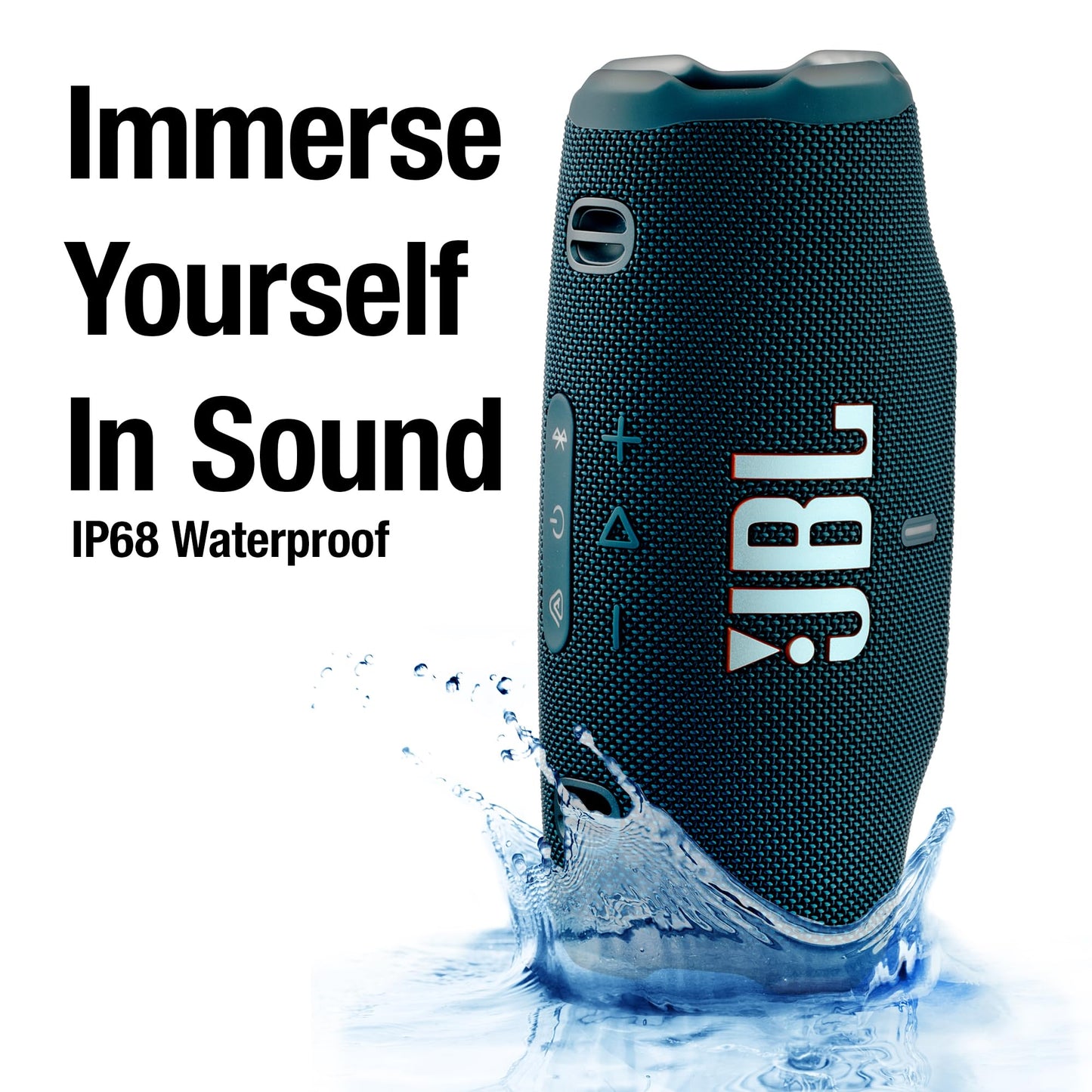 JBL Charge 6 Portable Bluetooth Speaker (Blue) | IP68 Waterproof, DustProof, and DropProof, Outdoor Wireless Audio |28Hrs Playtime + Travel Case