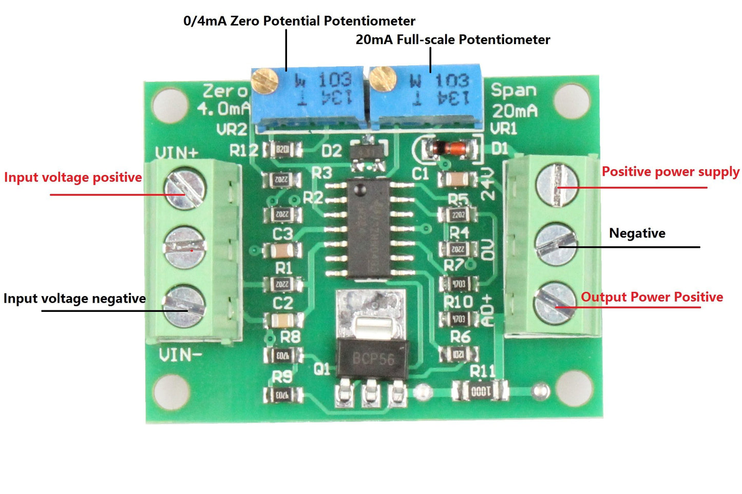 NOYITO Voltage to Current Module 0-2.5V to 0-20mA